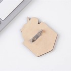 Деревянный значок «Be unique», 9,6 х 11 см - Фото 6