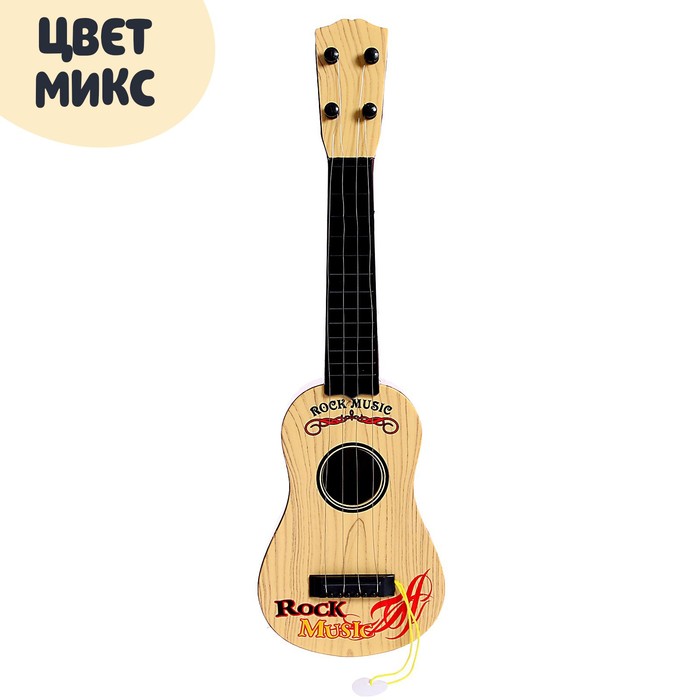 Детский музыкальный инструмент «Гитара: Классика», цвета МИКС - фото 1884679388