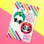 Значок на подложке «Crazy panda» 8 х 12 см - Фото 1