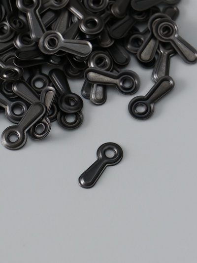 Фото - анкер, металл (набор 100 шт.), чёрный, фигурный, 2×0.9 см