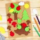 Игра для детей в дорогу из фетра «Ёжик в лесу», 22 элемента + основа - Фото 2