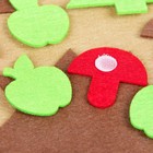 Игра для детей в дорогу из фетра «Ёжик в лесу», 22 элемента + основа - Фото 4