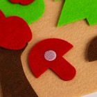 Игра для детей в дорогу из фетра «Ёжик в лесу», 22 элемента + основа - Фото 7