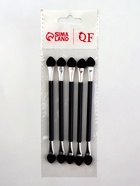 Набор аппликаторов для теней, двусторонние, 5 шт., 11.5 см, чёрный, серебристый - Фото 3