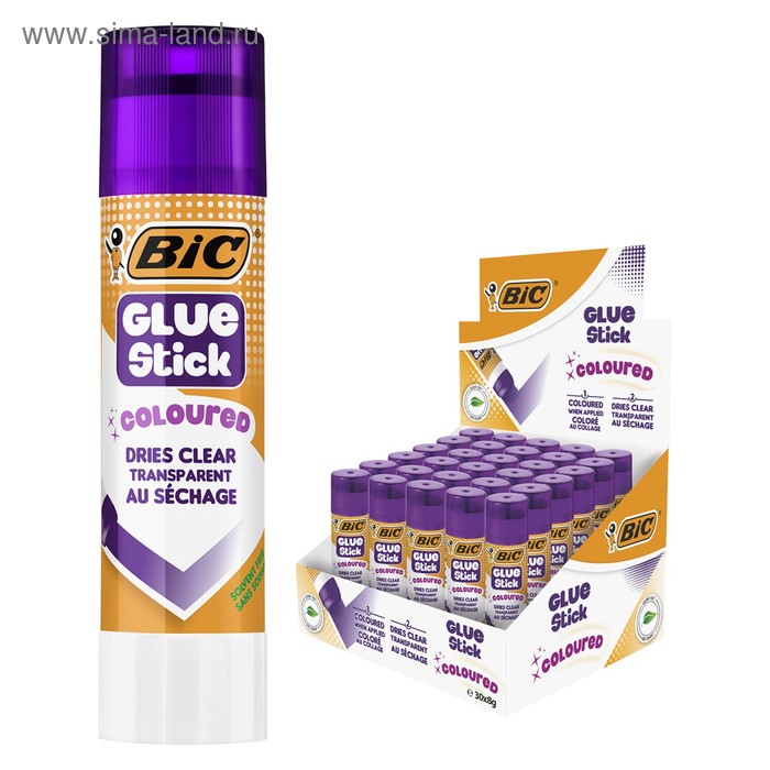 BIC GLUE STICK COLOURED