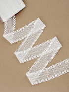 Кружево эластичное, 40±5 мм × 10 ± 1 м, цвет белый - Фото 1