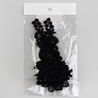Аппликации пришивные «Лейсы», 16 × 6,5 см, пара, цвет чёрный - Фото 4