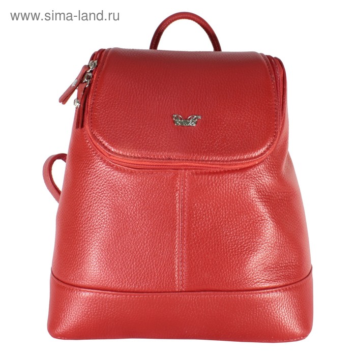 Рюкзак женский, наружный карман, цвет красный - Фото 1