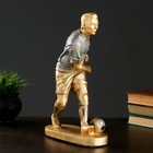 Фигура "Футболист №5" бронза с серебром, 35см - Фото 1