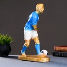 Фигура "Футболист №5" бронза с синим, 35см - Фото 2
