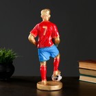 Фигура "Футболист №7" бронза с красным, 38см - Фото 3