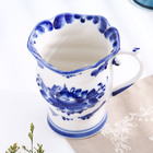 Кружка фарфор «Галактика», h=11.5 см, v=0.42 л, гжель - Фото 3