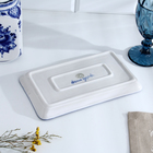 Поднос фарфор гжель «Полянка», 14.2×25×2 см - Фото 3