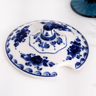 Супница «Цветы», D=23 см, H=15 см, малая, гжель 3122367