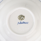 Тарелка фарфоровая «Трапеза», глубокая малая, d=17.5 см, гжель - Фото 3