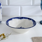 Тарелка фарфоровая «Трапеза», глубокая малая, d=17.5 см, гжель - Фото 4