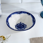 Тарелка фарфоровая «Трапеза», глубокая малая, d=17.5 см, гжель - Фото 5