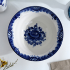 Тарелка фарфоровая «Трапеза», глубокая малая, d=17.5 см, гжель - Фото 6