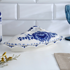 Селёдочница с крышкой «Семейная», 28.5×14.5×9 см, фарфор, гжель - Фото 1