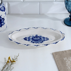 Селёдочница с крышкой «Семейная», 28.5×14.5×9 см, фарфор, гжель - Фото 3