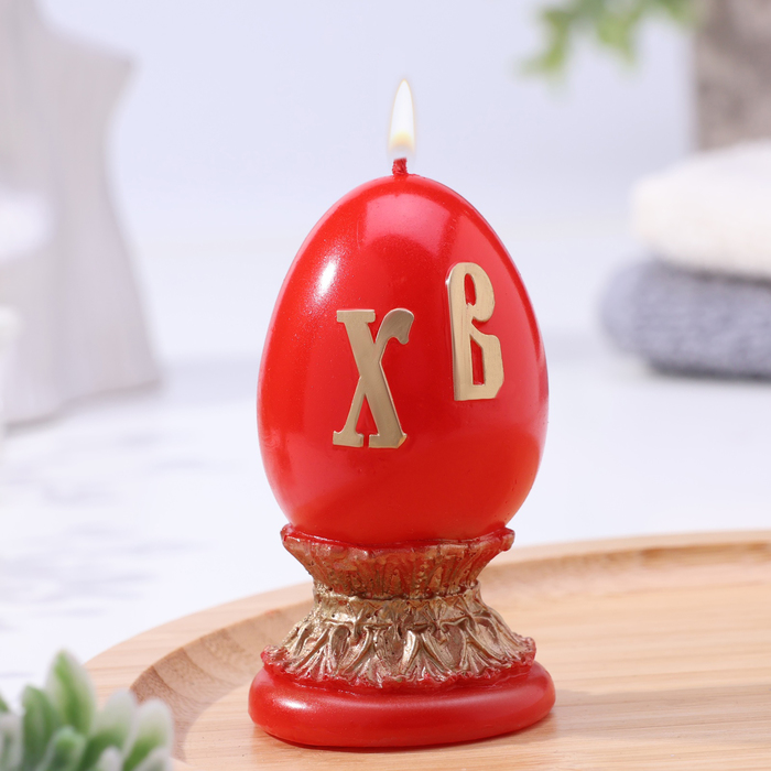 Декоративная свеча «Пасхальное яйцо» малая - Фото 1