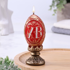 Декоративная свеча «Пасхальное яйцо резное» - фото 20787220