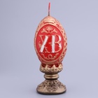 Декоративная свеча «Пасхальное яйцо резное» - фото 9551955