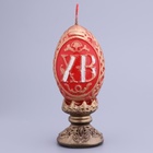 Декоративная свеча фигурная «Пасхальное яйцо резное» - Фото 2