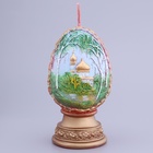 Декоративная свеча «Пасхальное яйцо с берёзой» МИКС - фото 9551960