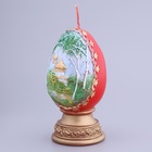 Декоративная свеча «Пасхальное яйцо с берёзой» МИКС - фото 9551961