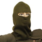 Шапка-маска п/шерсть, размер 58-59, зеленый - Фото 1