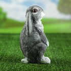 Садовая фигура "Зайчик на задних лапках" серый 21 см - Фото 2