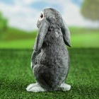Садовая фигура "Зайчик на задних лапках" серый 21 см - Фото 3