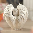 Статуэтка "Ангел сидит в крыльях", белая, 14 см - Фото 3