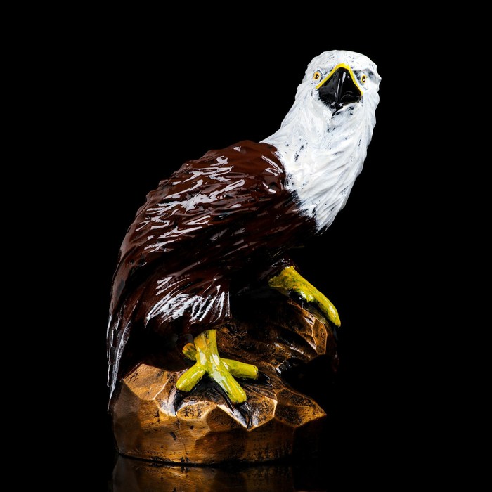 Статуэтка "Орел на камне", разноцветная, гипс, 38 см - Фото 1
