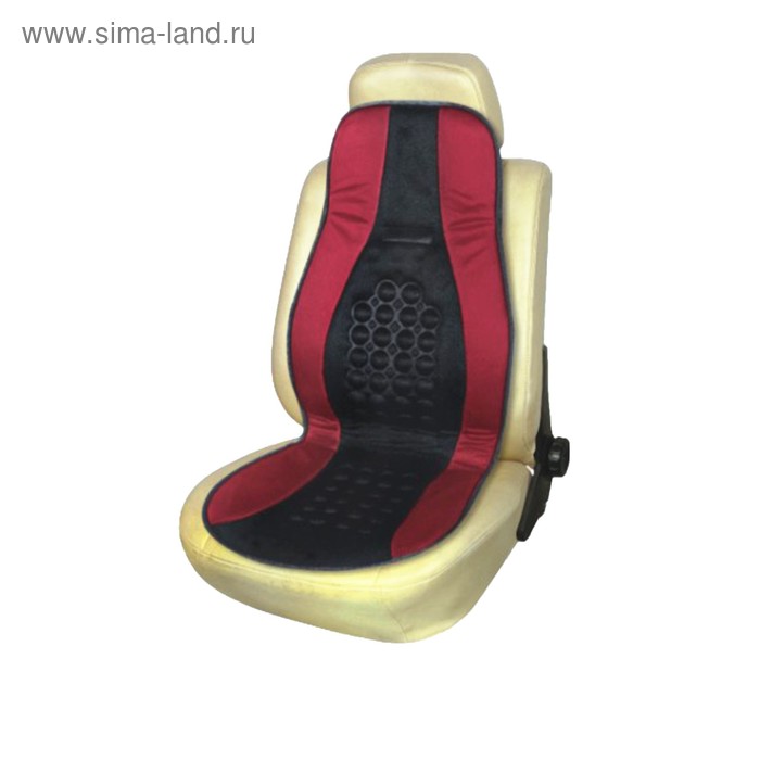 Накидка на сиденье ортопедическая Skyway DRIVE, размер S, черно-красный , S01302002 - Фото 1