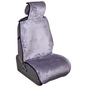 Накидка на сиденье Skyway ARCTIC, искусственный мех, серый, 2 предмета, S03001085
