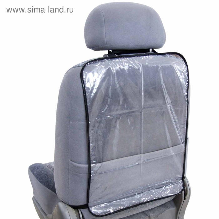 Накидка- незапинайка Skyway, на спинку сиденья, ПВХ, прозрачная - Фото 1