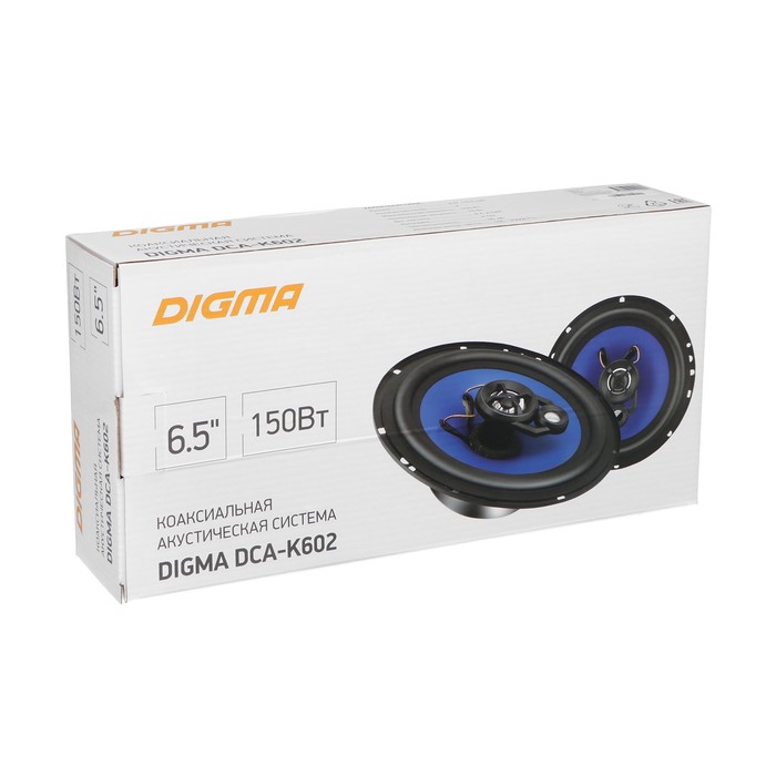 Акустическая система Digma DCA-K602, 16 см, 150 Вт, набор 2 шт - фото 51471092