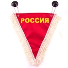 Вымпел треугольный Skyway "РОССИЯ", 200х250 мм, красный, S05101001 - фото 300931873