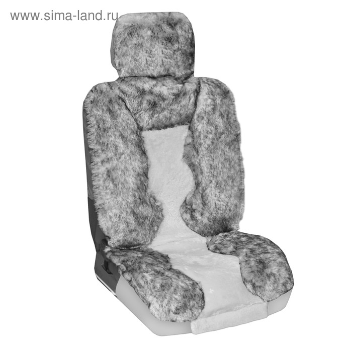 Чехлы сиденья Skyway ARCTIC, искусственный мех, 2 предмета, серый, S03001001