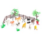 Набор животных «Моя ферма», с аксессуарами, 12 фигурок - фото 317803512