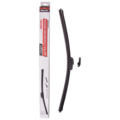 Щетка стеклоочистителя Skyway стандарт, 24"/ 610 мм, бескаркасная, 1 адаптер