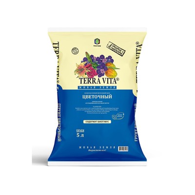 Грунт «Живая Земля», цветочная, 5 л