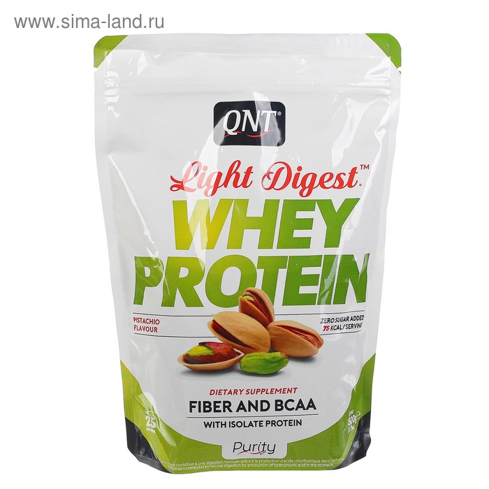 Протеин QNT Light Digest Whey Protein, 500 г, фисташка - Фото 1