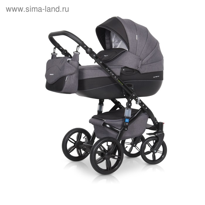 Коляска 3 в 1 Riko Brano Natural, цвет carbon
