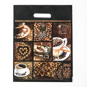 Пакет «Кофе», полиэтиленовый с вырубной ручкой, 60 мкм 31?40 см (комплект 50 шт)