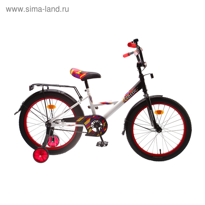 Велосипед 20" Graffiti Classic RUS, цвет белый/чёрный - Фото 1