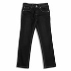 Брюки джинсовые для девочки, рост 110-116 см, цвет чёрный - Фото 2