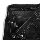 Брюки джинсовые для девочки, рост 146-152 см, цвет чёрный - Фото 5